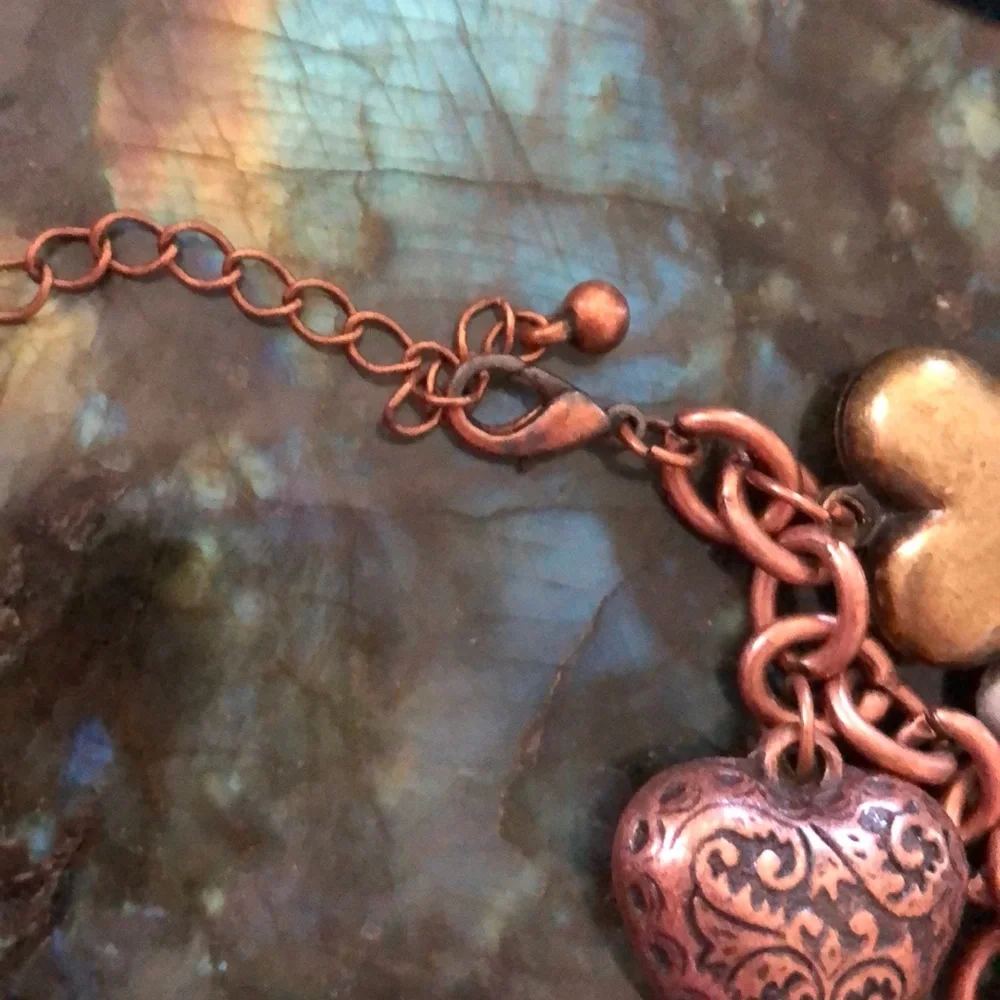 ❤️‎ Multi Metal Hearts Charm Bracelet